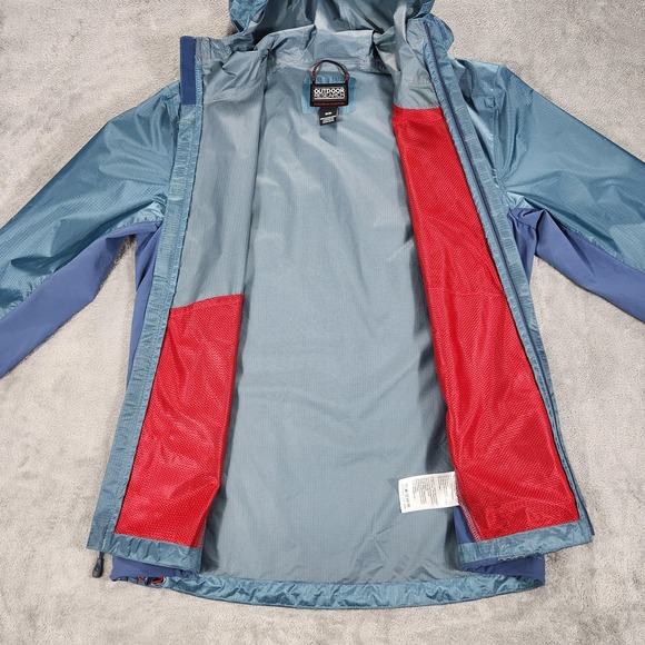 Outdoor Research Helium Hybrid Jacket Mens Medium Blue Hooded Pertex Shield - Picture 9 of 16